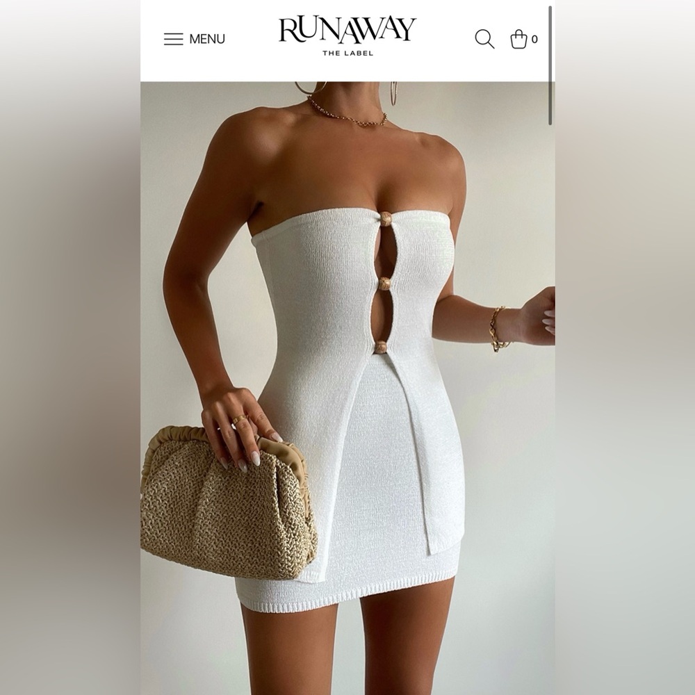 Never Worn - Runaway The Label Nellie Top White